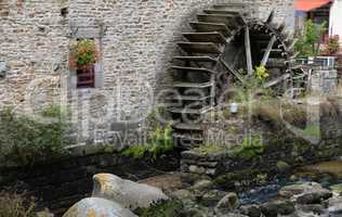 Wassermühle in Pont Aven, Bretagne