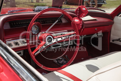 Red 1963 Chevrolet Impala convertible at the 10th Annual Classic