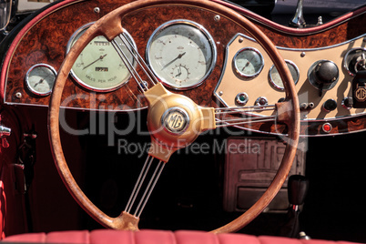 Black 1951 MG TO at the 32nd Annual Naples Depot Classic Car Sho