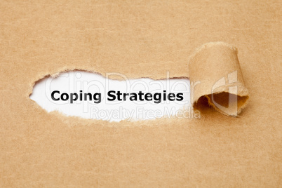 Coping Strategies Torn Paper Concept