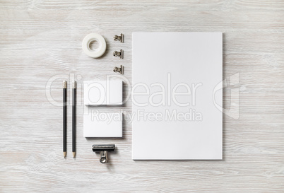 Blank corporate stationery