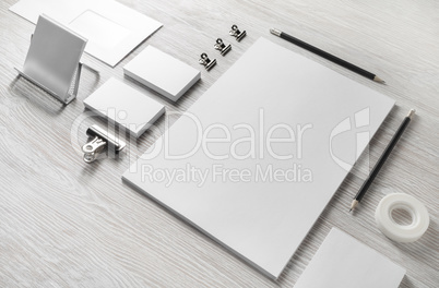 White stationery set