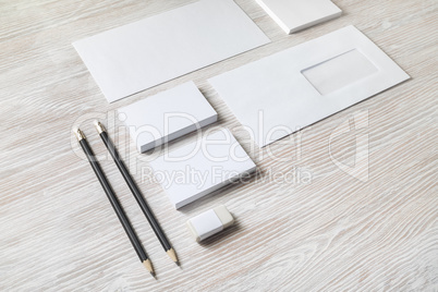 Blank stationery mock up