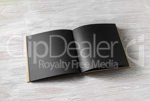 Book with black pages