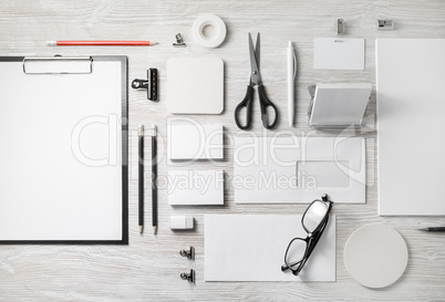 Blank corporate stationery