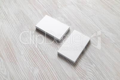 Blank business cards Blank business cards