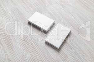 Blank business cards