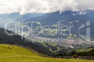 Blick auf Brixen, Südtirol, Italien, View on Brixen, South Tyro