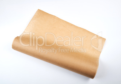 rolled brown parchment paper roll for baking