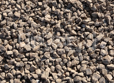 gravel at dry sunny day