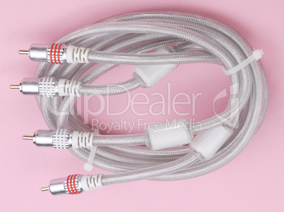 Interconnect Cable on Pink Background