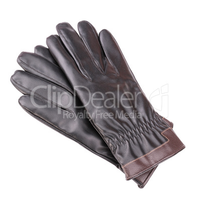 Leather Gloves Isolated