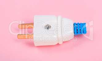 American Outlet Plug on pink background