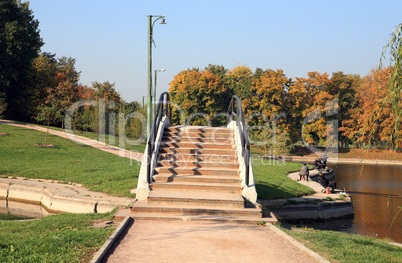 bridge over pond