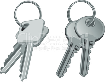 Keys vector illustration on a white background