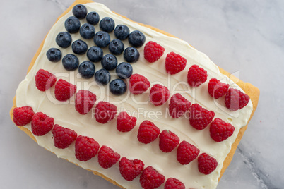 USA Flag Cake