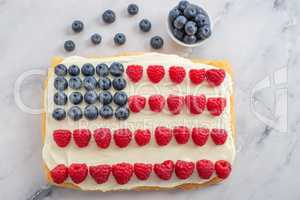 USA Flag Cake