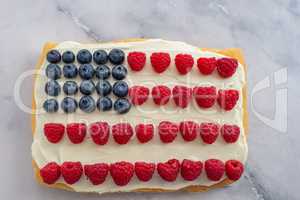 USA Flag Cake