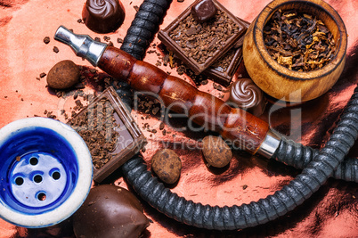 Tobacco hookah with chocolate flavor