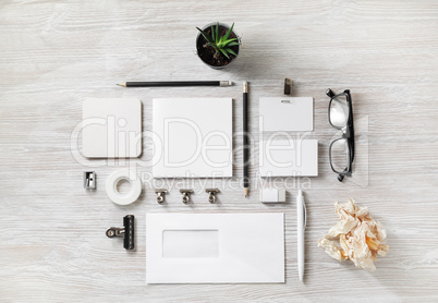 Blank corporate stationery