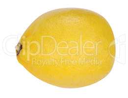 yellow raw lemon isolated