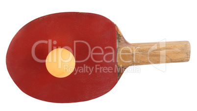 table tennis bat isolated