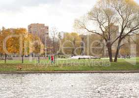 autumn in city park