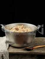 Pilaf is an oriental dish of boiled rice with fat and slices of