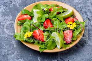 Fresh strawberry salad