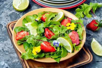 Fresh strawberry salad