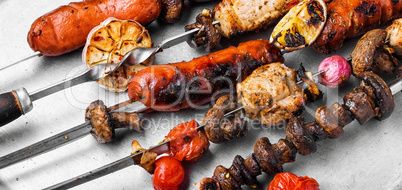 Grilled meat dishes