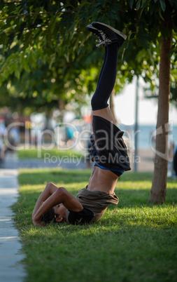 A city sarvangasana