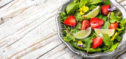 Fresh strawberry salad