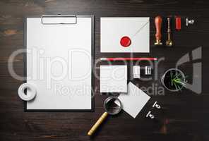 Blank corporate stationery