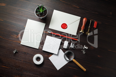 Blank stationery template