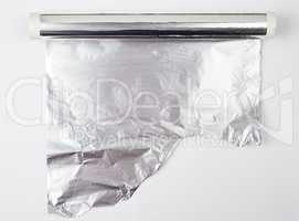 roll of gray foil for baking and packaging food