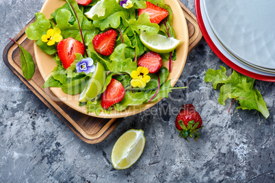 Fresh strawberry salad