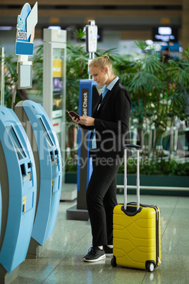 Self check-in at the airport