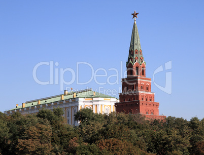 Kremlin Tower on Sky Background