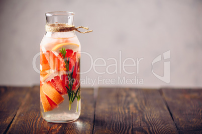 Summer Drink with Grapefruit and Rosemary