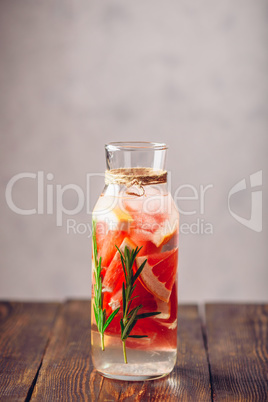 Summer Drink with Grapefruit and Rosemary