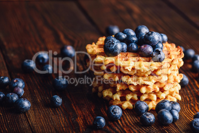 Belgian Waffles with Blueberry.