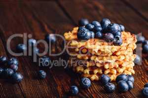 Belgian Waffles with Blueberry.