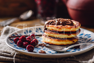 Stack of Quark Pancakes with Cherry