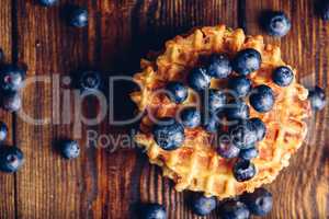 Belgian Waffle with Blueberry.