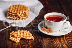 Cup of Tea with Waffles.
