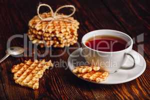 Cup of Tea with Waffles.