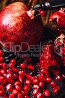 Pomegranate with Ruby Seeds.