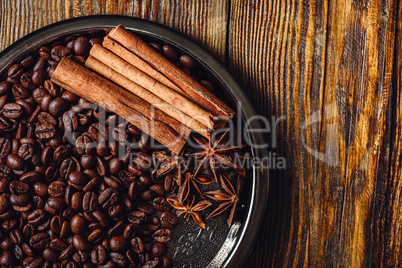 Coffee with Cinnamon and Star Anise.
