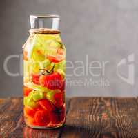 Water Infused with Tomato and Celery.